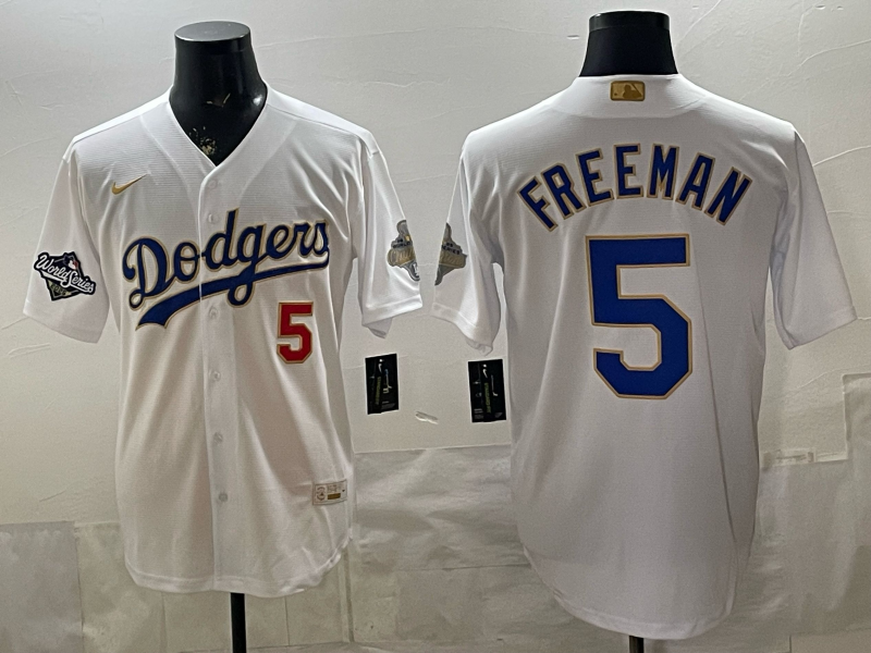 Men 2026 Los Angeles Dodgers #5 Freeman White Game Nike MLB Jersey 04003003